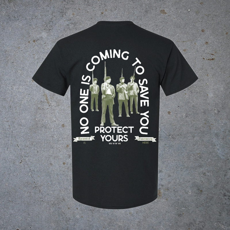 No One Is Coming To Save You Graphic Pocket Tee