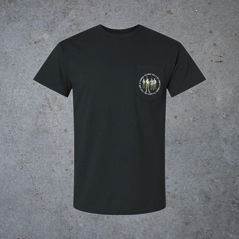 No One Is Coming To Save You Graphic Pocket Tee